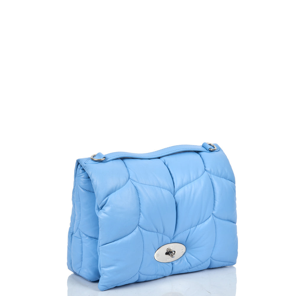 Mulberry Little Softie in Blue, Leather — Side View