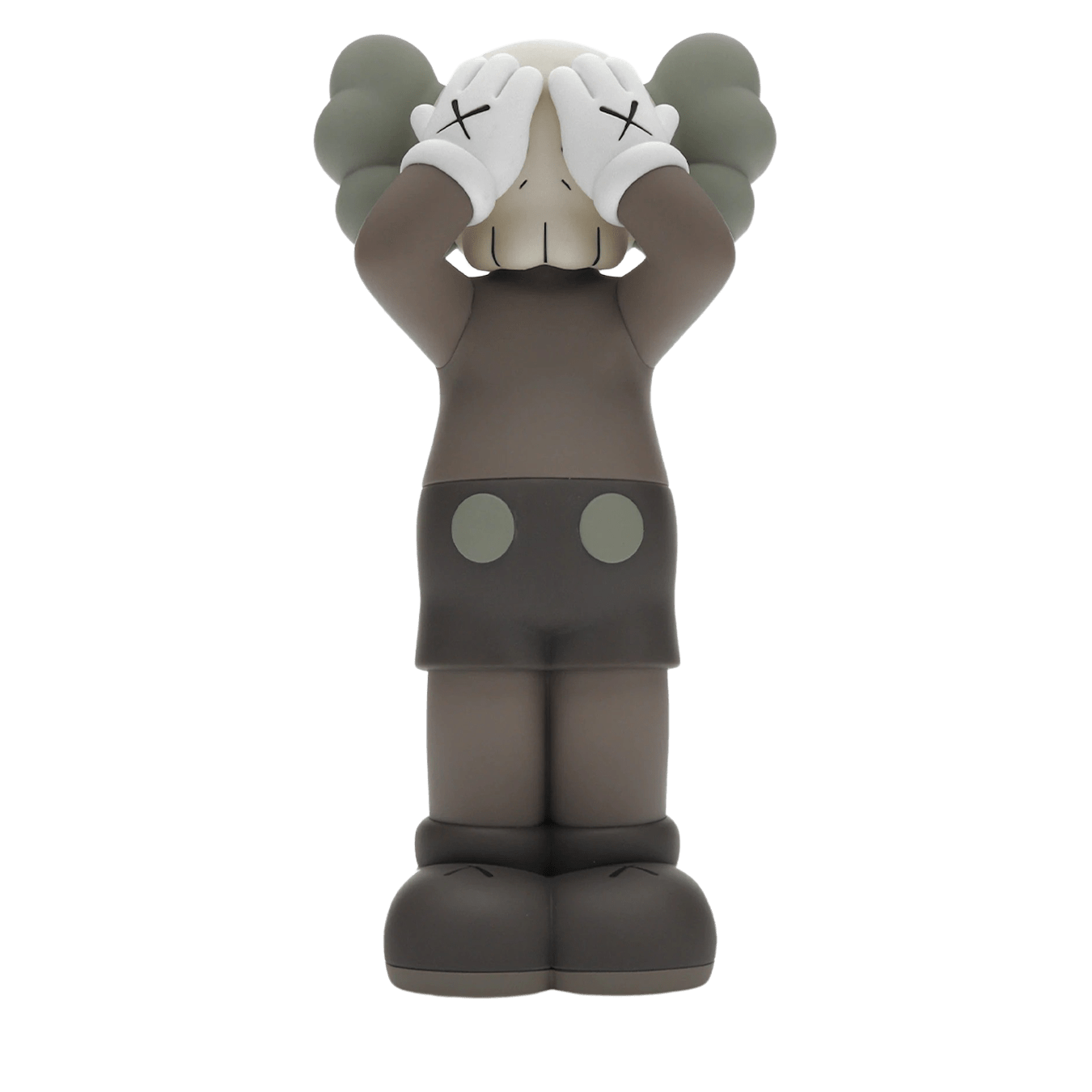 KAWS Holiday UK Vinyl Figure Brown — Front View