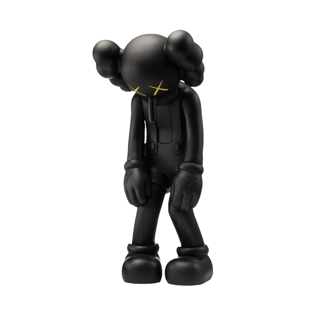 KAWS Small Lie Companion Vinyl Figure Black — Front View