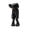 KAWS Small Lie Companion Vinyl Figure Black — Front View