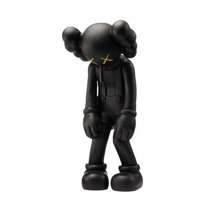 KAWS Small Lie Companion Vinyl Figure Black — Front View
