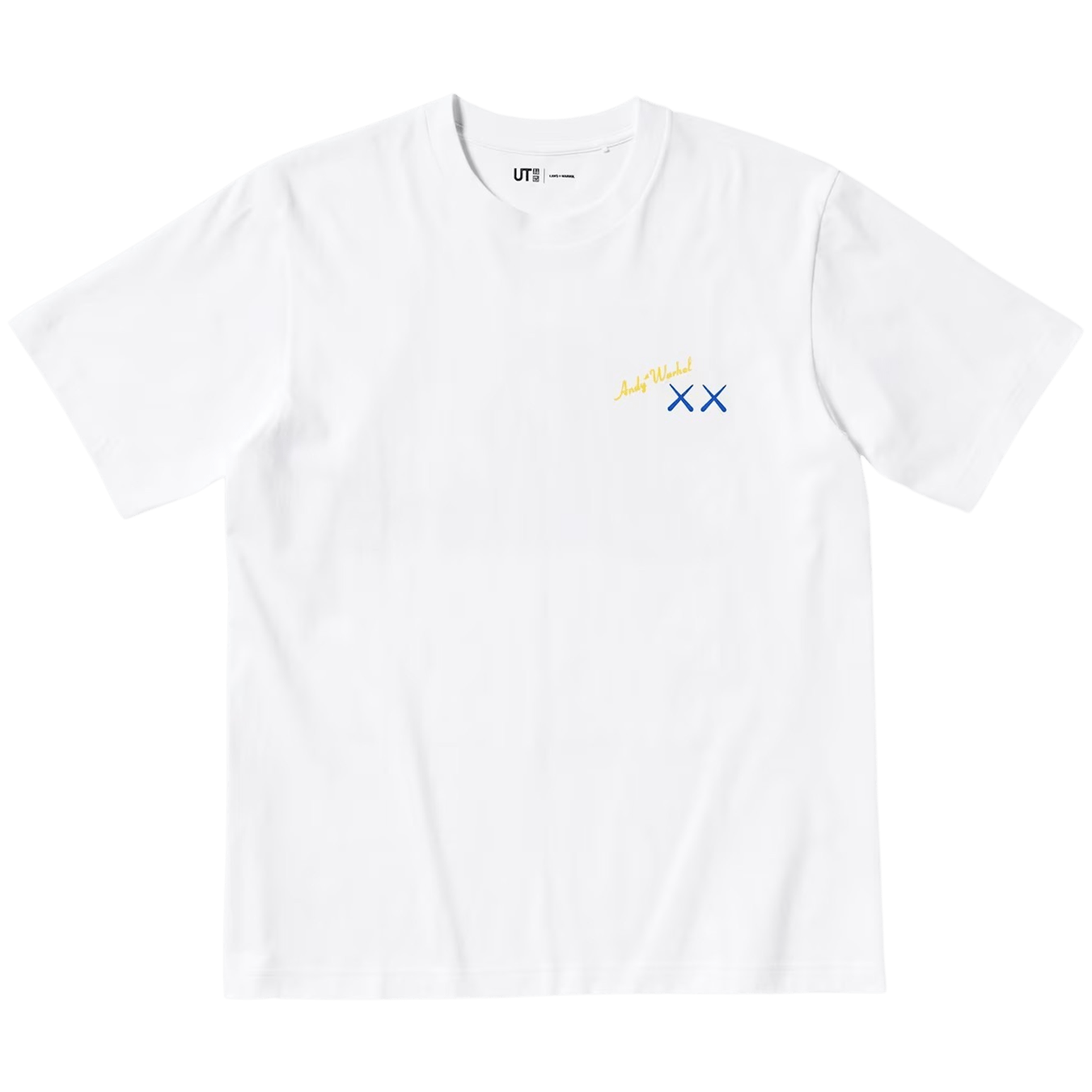KAWS x Warhol UNIQLO UT Graphic T-Shirt 'White Blue' — XXS — Front View
