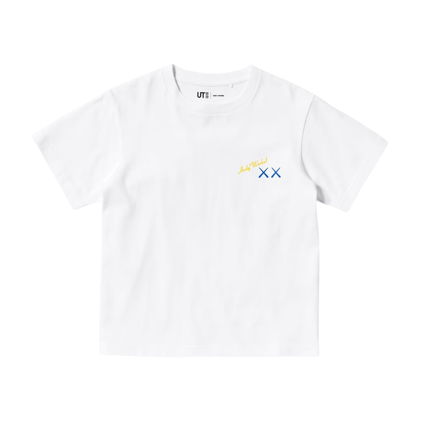 KAWS x Warhol x UNIQLO UT Graphic T-Shirt Kids 'White Blue' — 3-4Y — Front View
