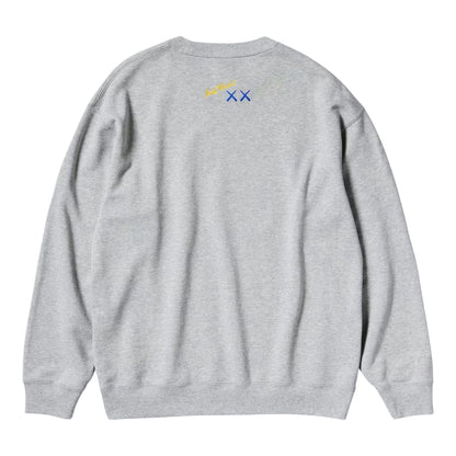 KAWS x Warhol x UNIQLO UT Graphic Sweatshirt 'Grey' — XXS — Side View