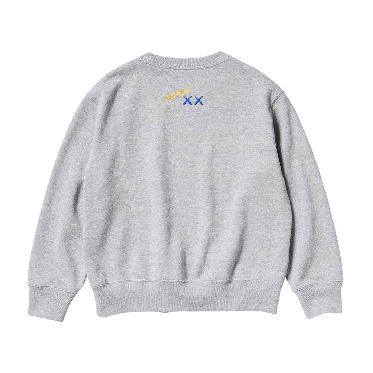 KAWS x Warhol x UNIQLO UT Graphic Sweatshirt Kids 'Grey' — 3-4Y — Side View