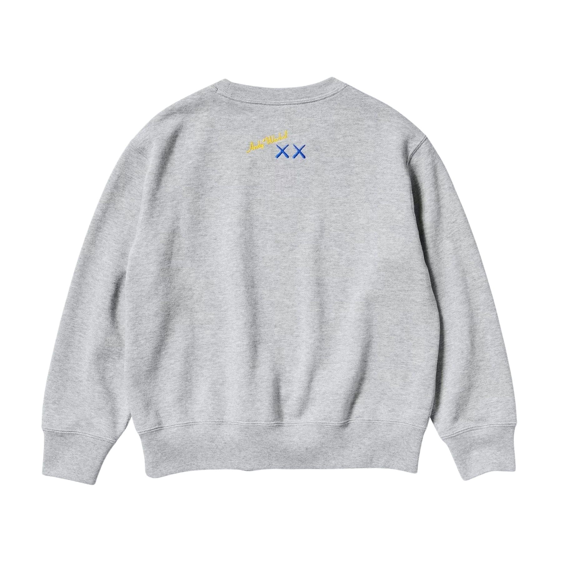 KAWS x Warhol x UNIQLO UT Graphic Sweatshirt Kids 'Grey' — 3-4Y — Side View