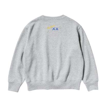 KAWS x Warhol x UNIQLO UT Graphic Sweatshirt Kids 'Grey' — 3-4Y — Side View