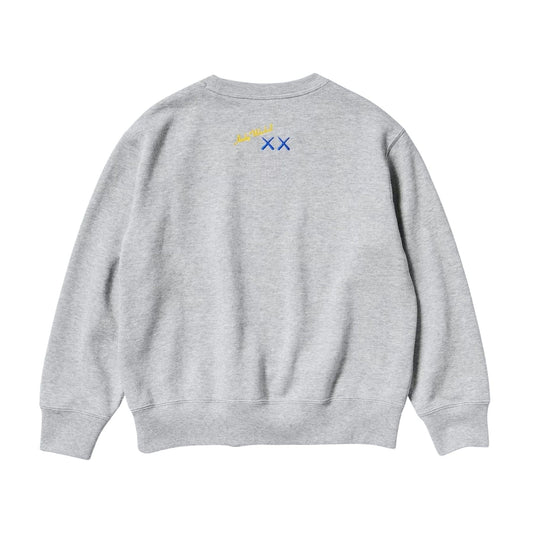 KAWS x Warhol x UNIQLO UT Graphic Sweatshirt Kids 'Grey' — 3-4Y — Side View