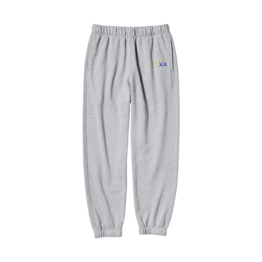 KAWS x Warhol x UNIQLO UT Joggers 'Grey' — XXS — Front View