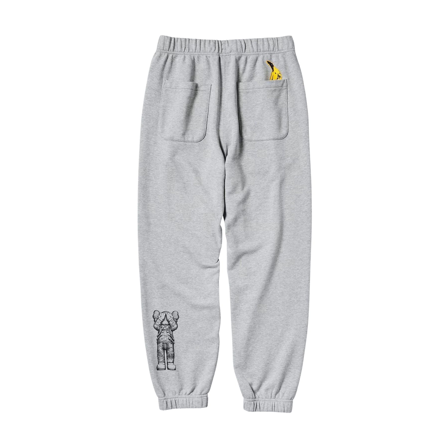 KAWS x Warhol x UNIQLO UT Joggers 'Grey' — XXS — Side View