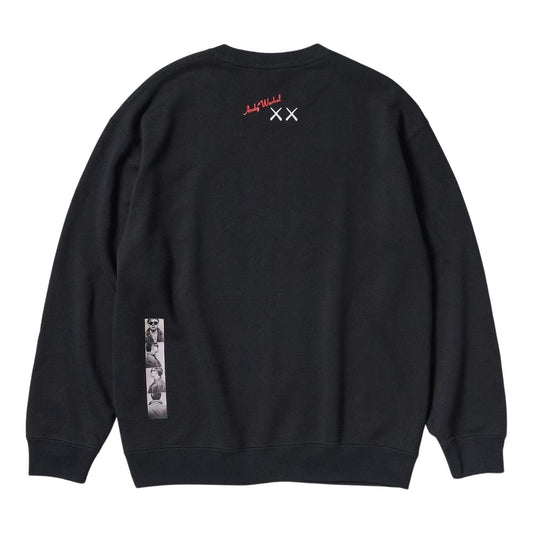 KAWS x Warhol x UNIQLO UT Graphic Sweatshirt 'Black' — XXS — Side View