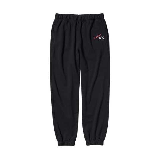 KAWS x Warhol x UNIQLO UT Joggers 'Black' — XXS — Front View