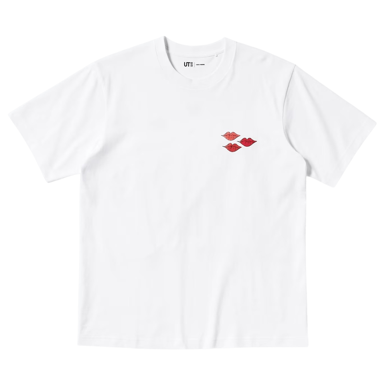 KAWS x Warhol UNIQLO UT Graphic T-Shirt 'White Red' — XXS — Front View