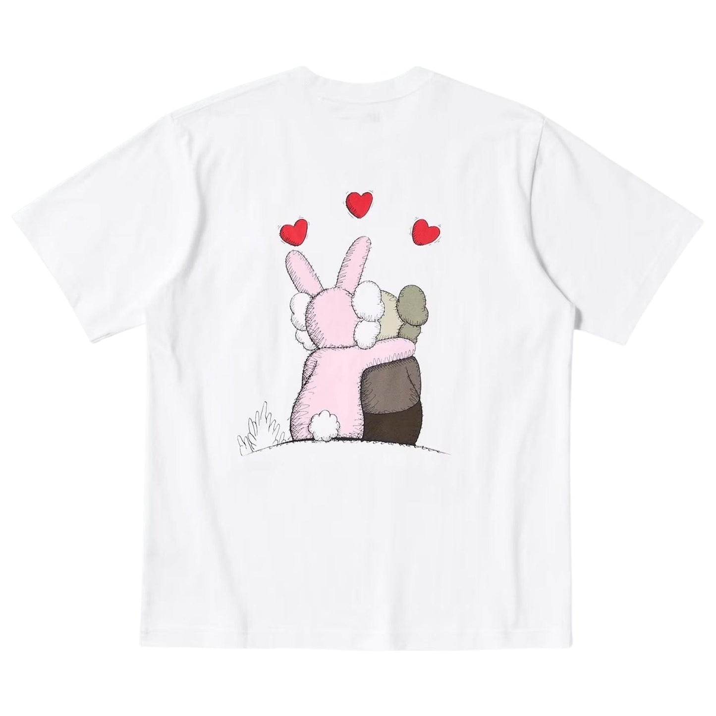 KAWS x Warhol UNIQLO UT Graphic T-Shirt 'White Red' — XXS — Side View