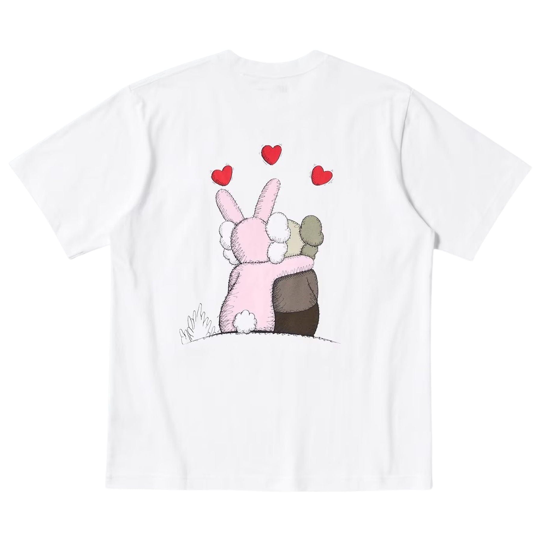 KAWS x Warhol UNIQLO UT Graphic T-Shirt 'White Red' — XXS — Side View