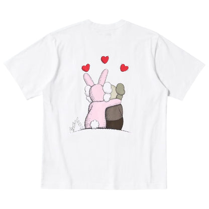 KAWS x Warhol UNIQLO UT Graphic T-Shirt 'White Red' — XXS — Side View