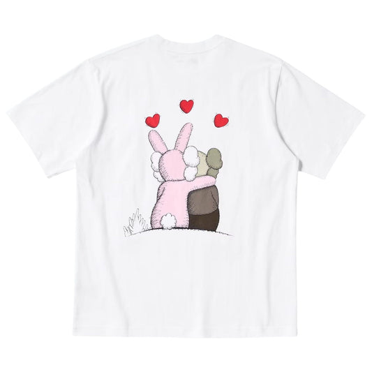 KAWS x Warhol UNIQLO UT Graphic T-Shirt 'White Red' — XXS — Side View
