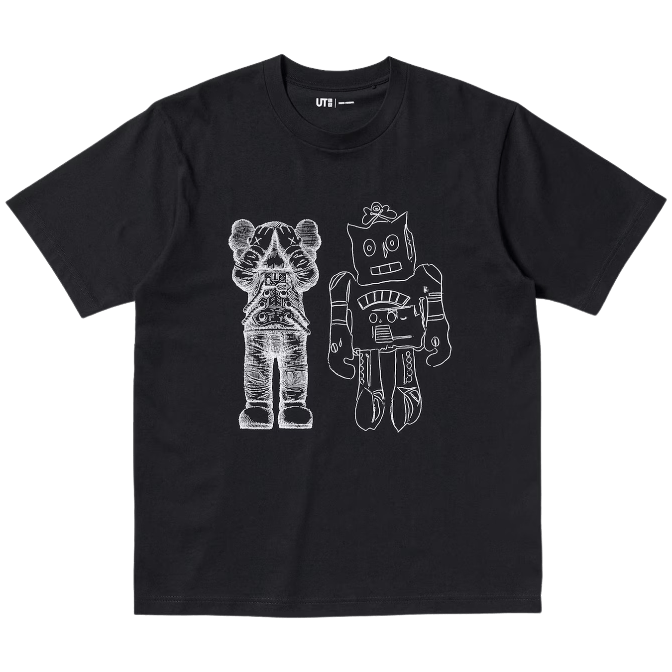 KAWS x Warhol UNIQLO UT Graphic T-Shirt 'Black' — XXS — Front View