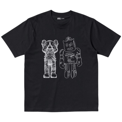 KAWS x Warhol UNIQLO UT Graphic T-Shirt 'Black' — XXS — Front View