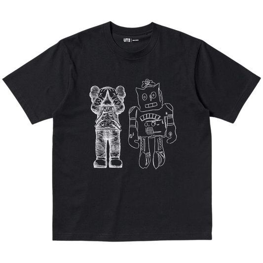 KAWS x Warhol UNIQLO UT Graphic T-Shirt 'Black' — XXS — Front View