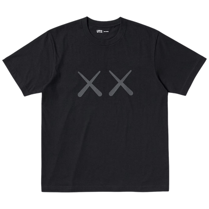 KAWS x Warhol UNIQLO UT Graphic T-Shirt XX 'Black' — XXS — Front View