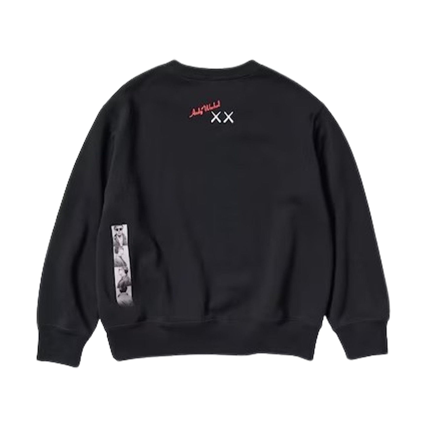 KAWS x Warhol x UNIQLO UT Graphic Sweatshirt Kids 'Black' — 3-4Y — Front View
