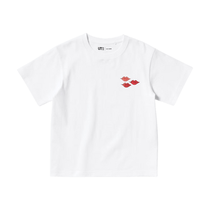 KAWS x Warhol x UNIQLO UT Graphic T-Shirt Kids 'White Red' — 3-4Y — Front View