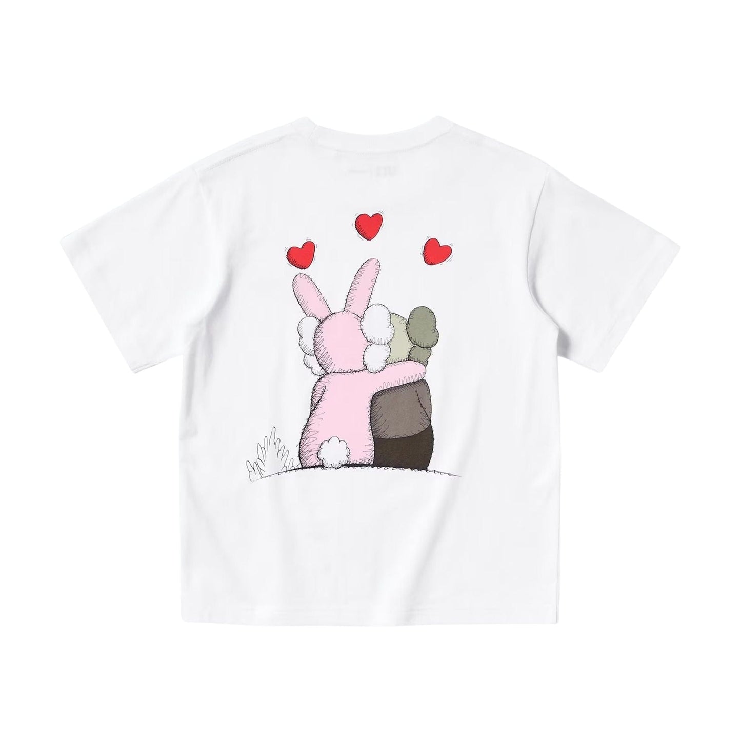 KAWS x Warhol x UNIQLO UT Graphic T-Shirt Kids 'White Red' — 3-4Y — Side View