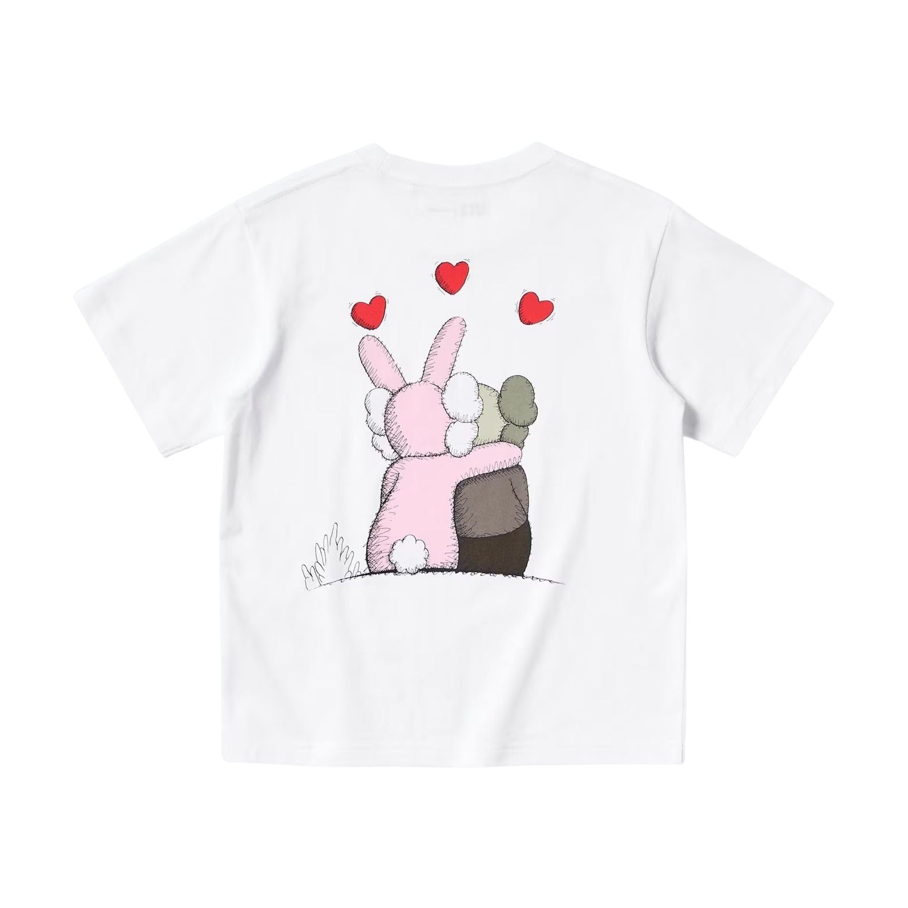 KAWS x Warhol x UNIQLO UT Graphic T-Shirt Kids 'White Red' — 3-4Y — Side View