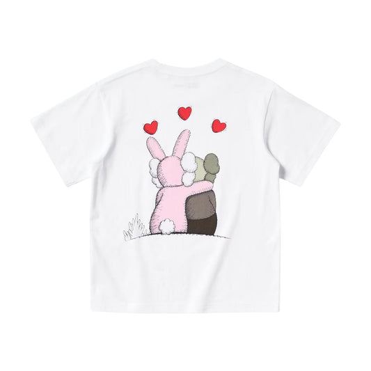 KAWS x Warhol x UNIQLO UT Graphic T-Shirt Kids 'White Red' — 3-4Y — Side View