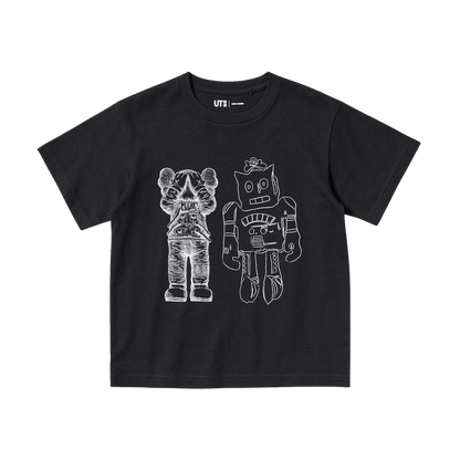 KAWS x Warhol x UNIQLO UT Graphic T-Shirt Kids 'Black' — 3-4Y — Front View
