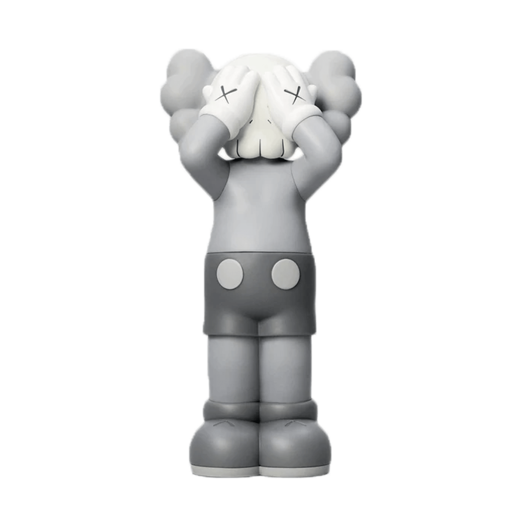 KAWS Holiday UK Vinyl Figure Grey — Front View