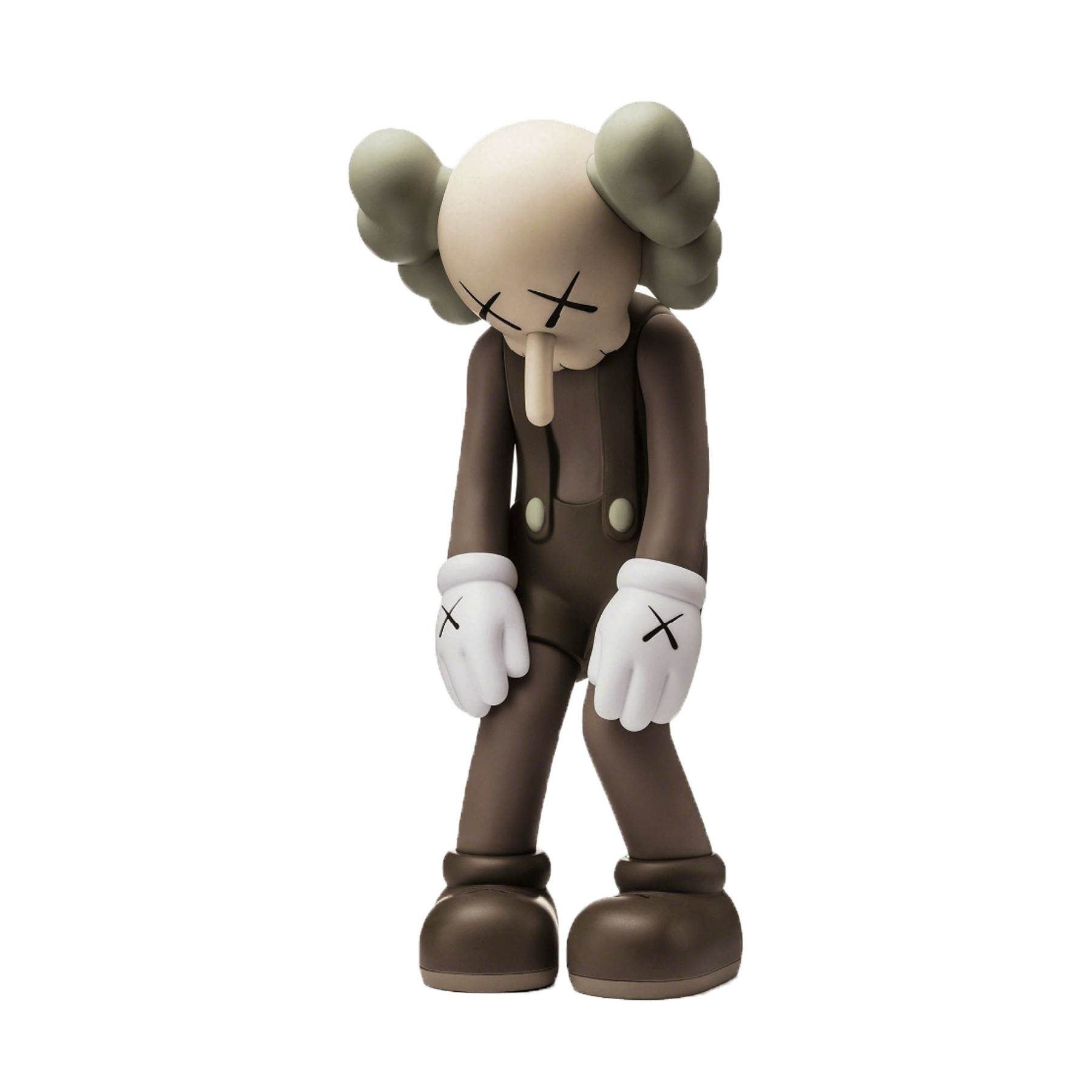 KAWS Small Lie Companion Vinyl Figure Brown — Front View