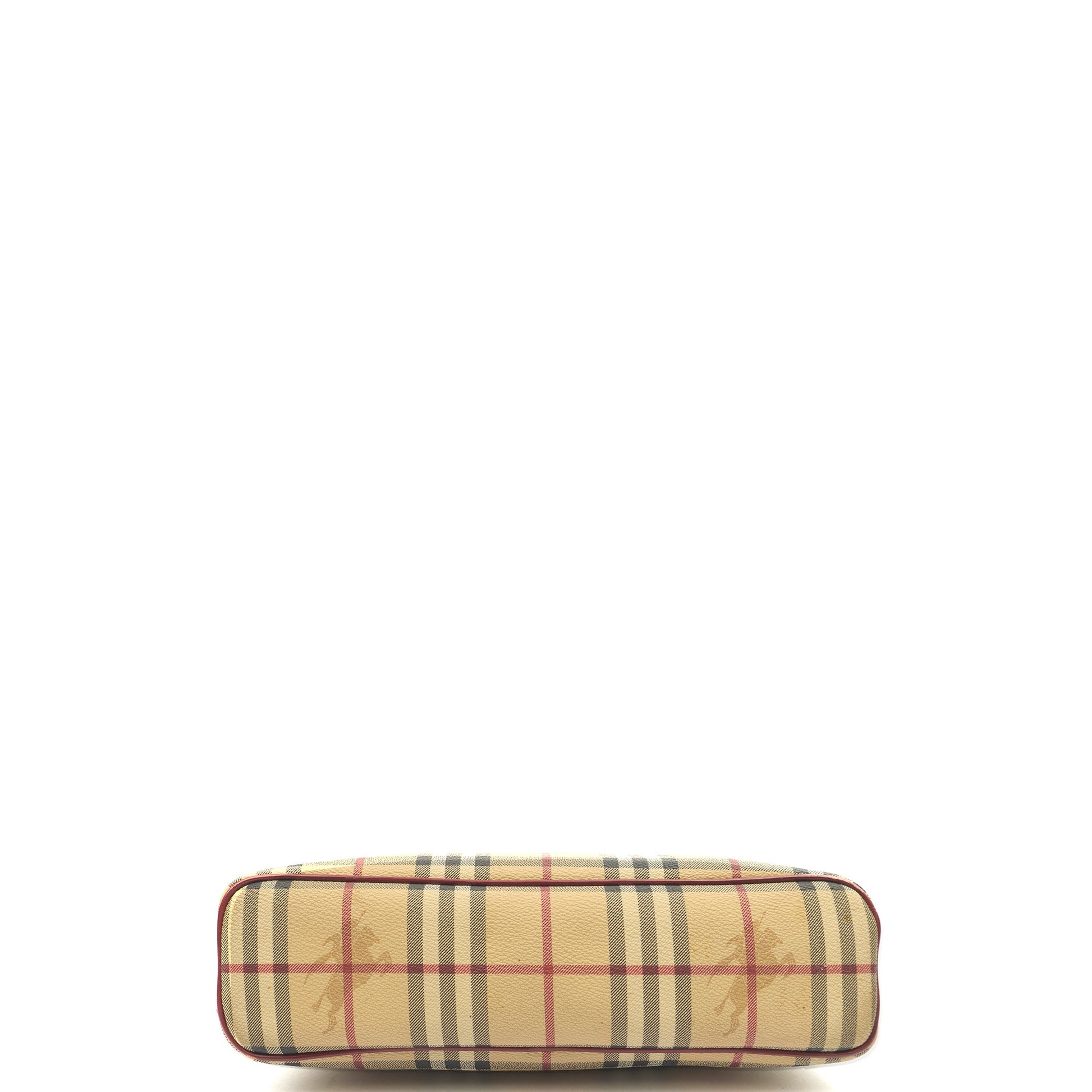 Burberry Shoulder Bag Shoulder Bag in Nova Check, Leather — Top View