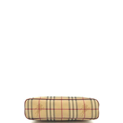 Burberry Shoulder Bag Shoulder Bag in Nova Check, Leather — Top View