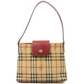 Burberry Shoulder Bag Shoulder Bag in Nova Check, Leather — Front View