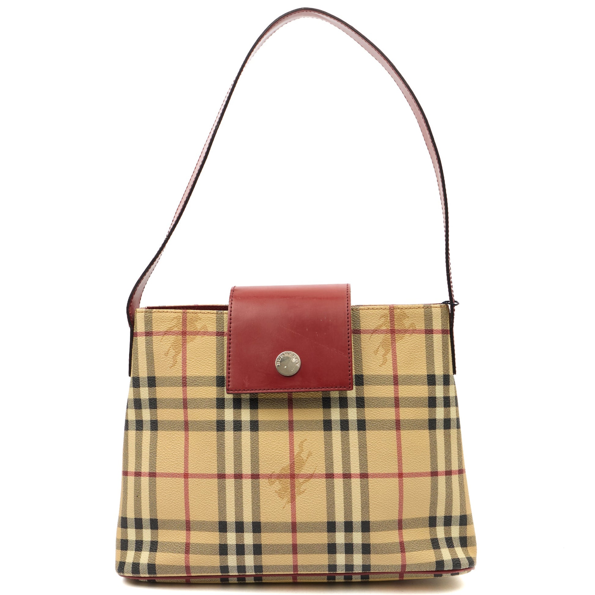 Burberry Shoulder Bag Shoulder Bag in Nova Check, Leather — Alternate View 7