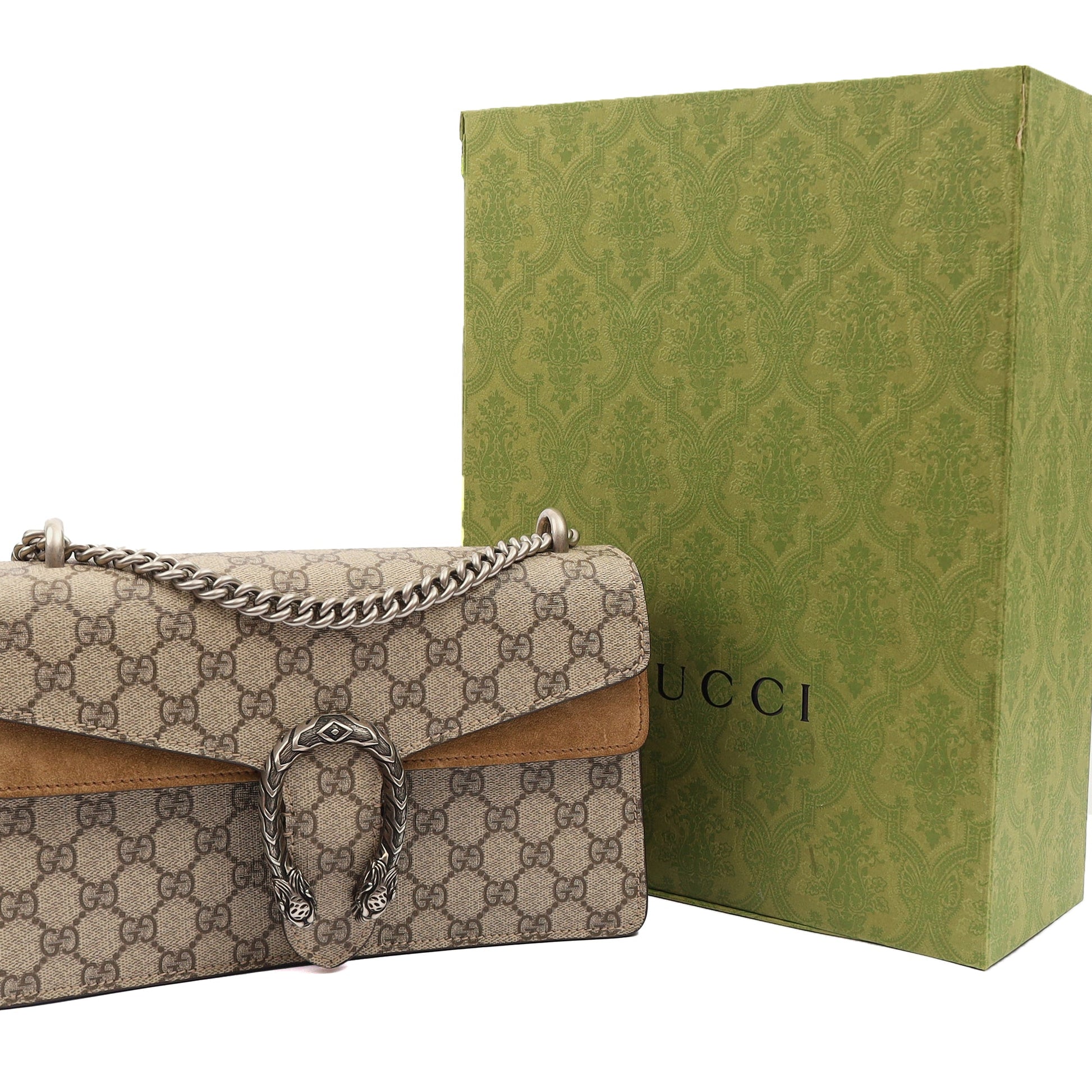 Gucci Shoulder Bag Dionysus - Small in Brown, Leather — Lifestyle View