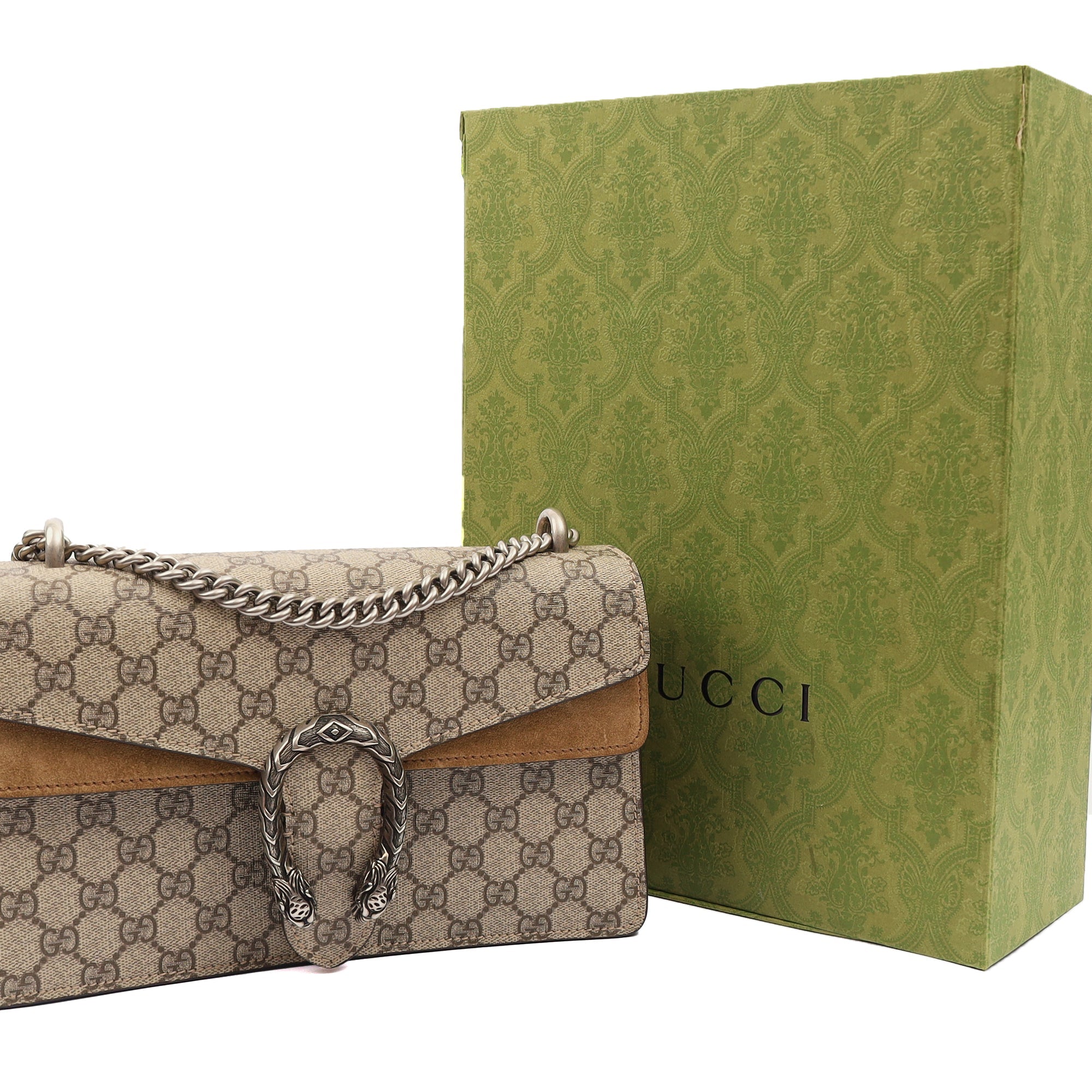 Gucci Shoulder Bag Dionysus - Small in Brown, Leather — Lifestyle View