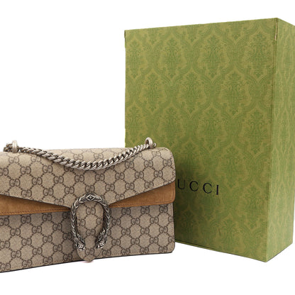 Gucci Shoulder Bag Dionysus - Small in Brown, Leather — Lifestyle View