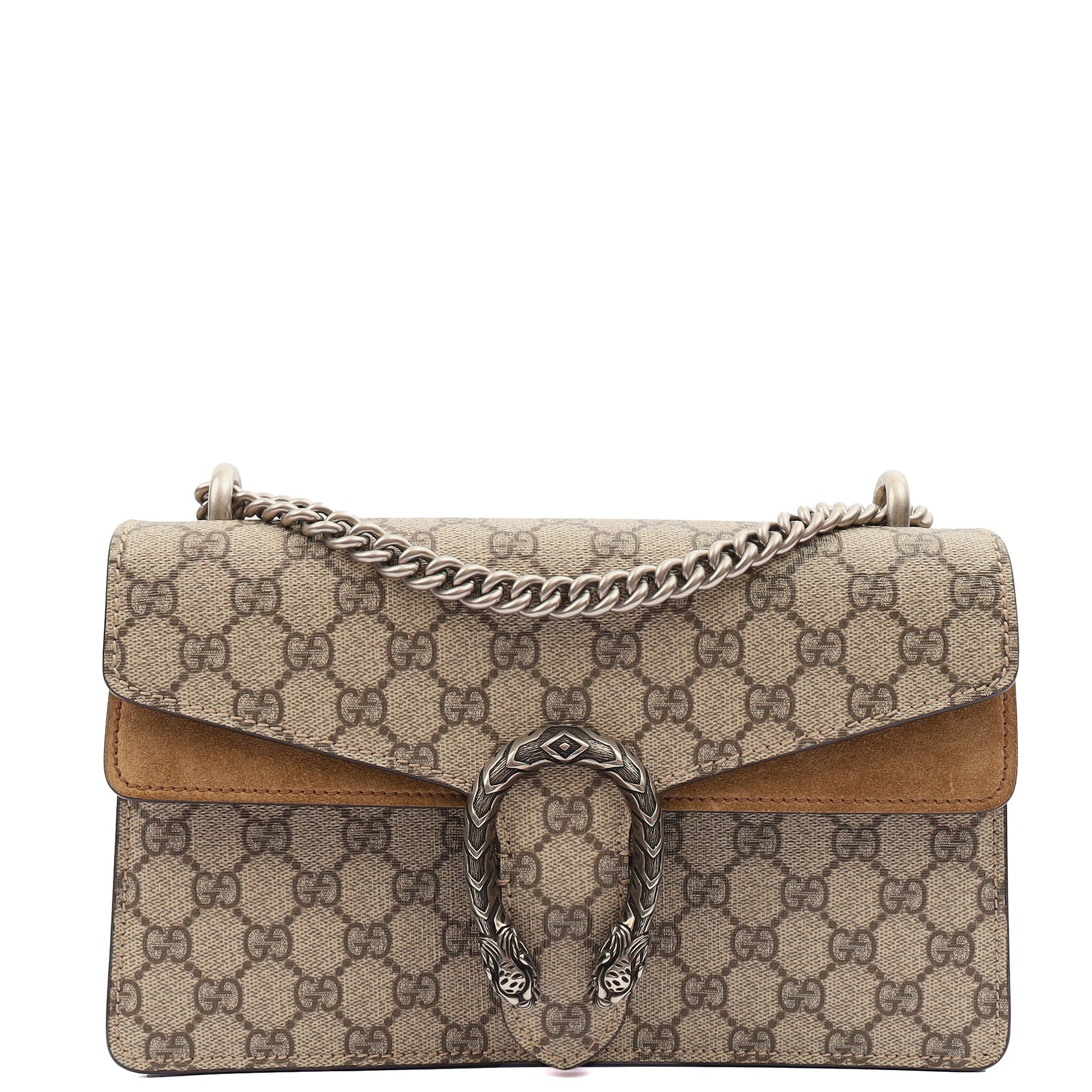 Gucci Shoulder Bag Dionysus - Small in Brown, Leather — Front View
