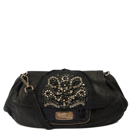 Prada Cross Body Evening Bag in Black, Leather — Alternate View 13