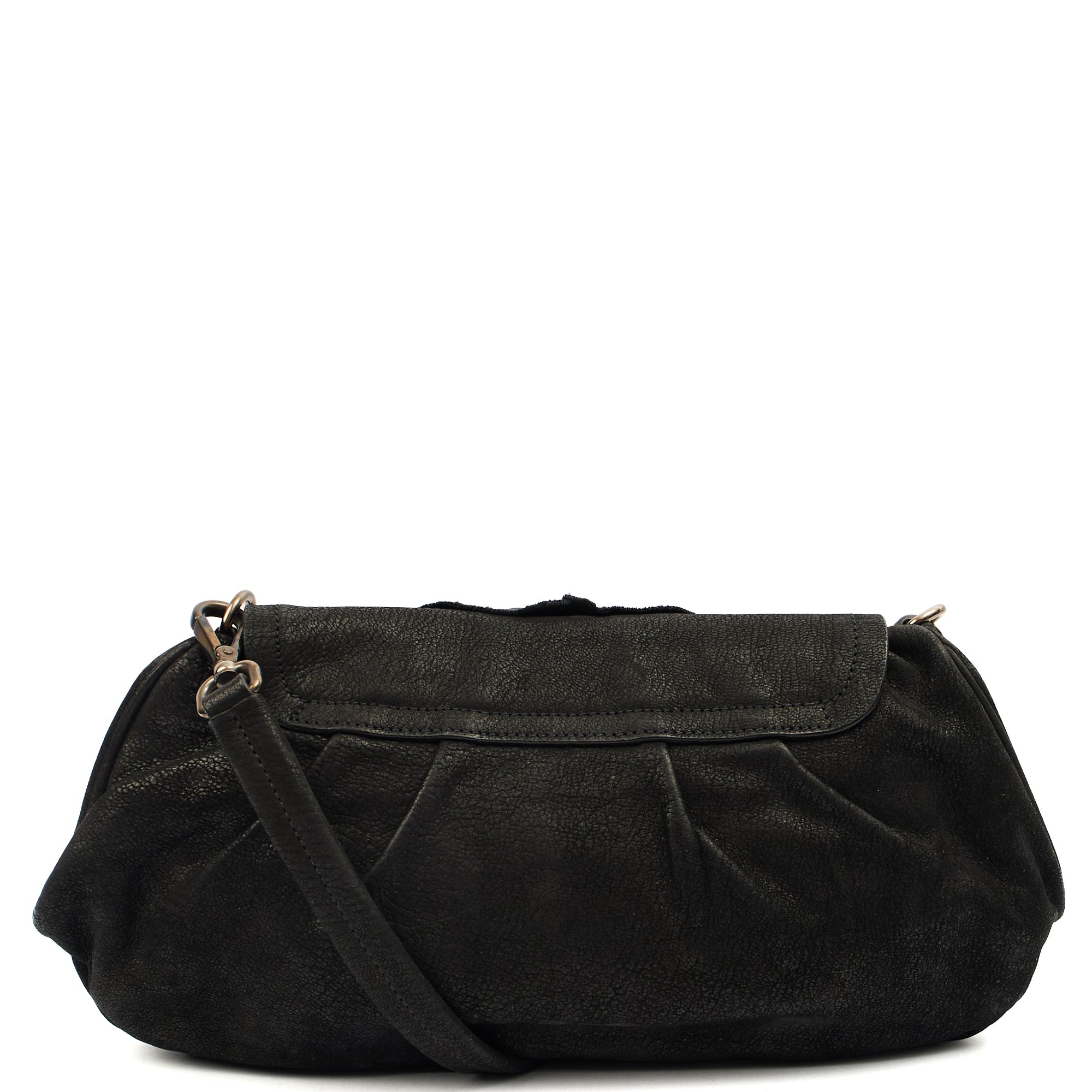 Prada Cross Body Evening Bag in Black, Leather — Back View