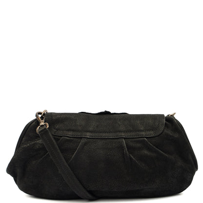 Prada Cross Body Evening Bag in Black, Leather — Back View