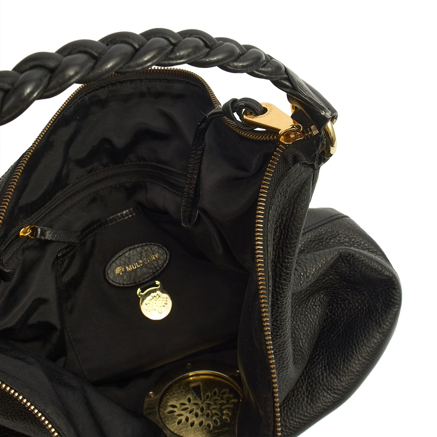 Mulberry Shoulder Bag Daria Hobo in Black, Leather — Alternate View 12