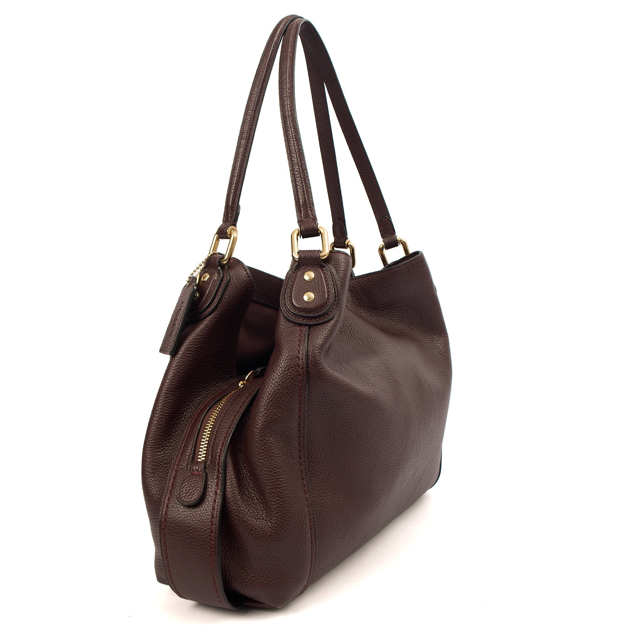 Coach Tote Edie Tote in Purple, Leather — Back View