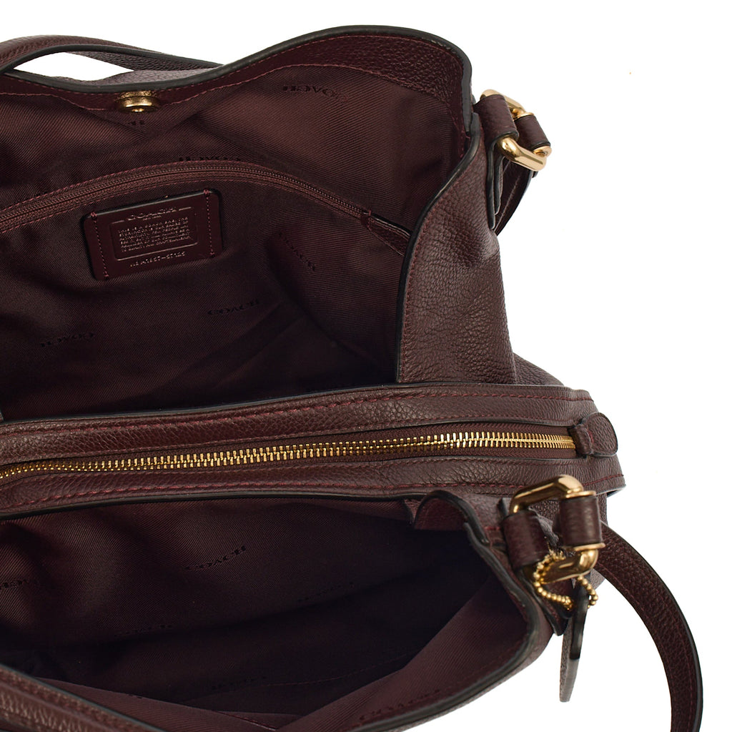 Coach Tote Edie Tote in Purple, Leather — Lifestyle View