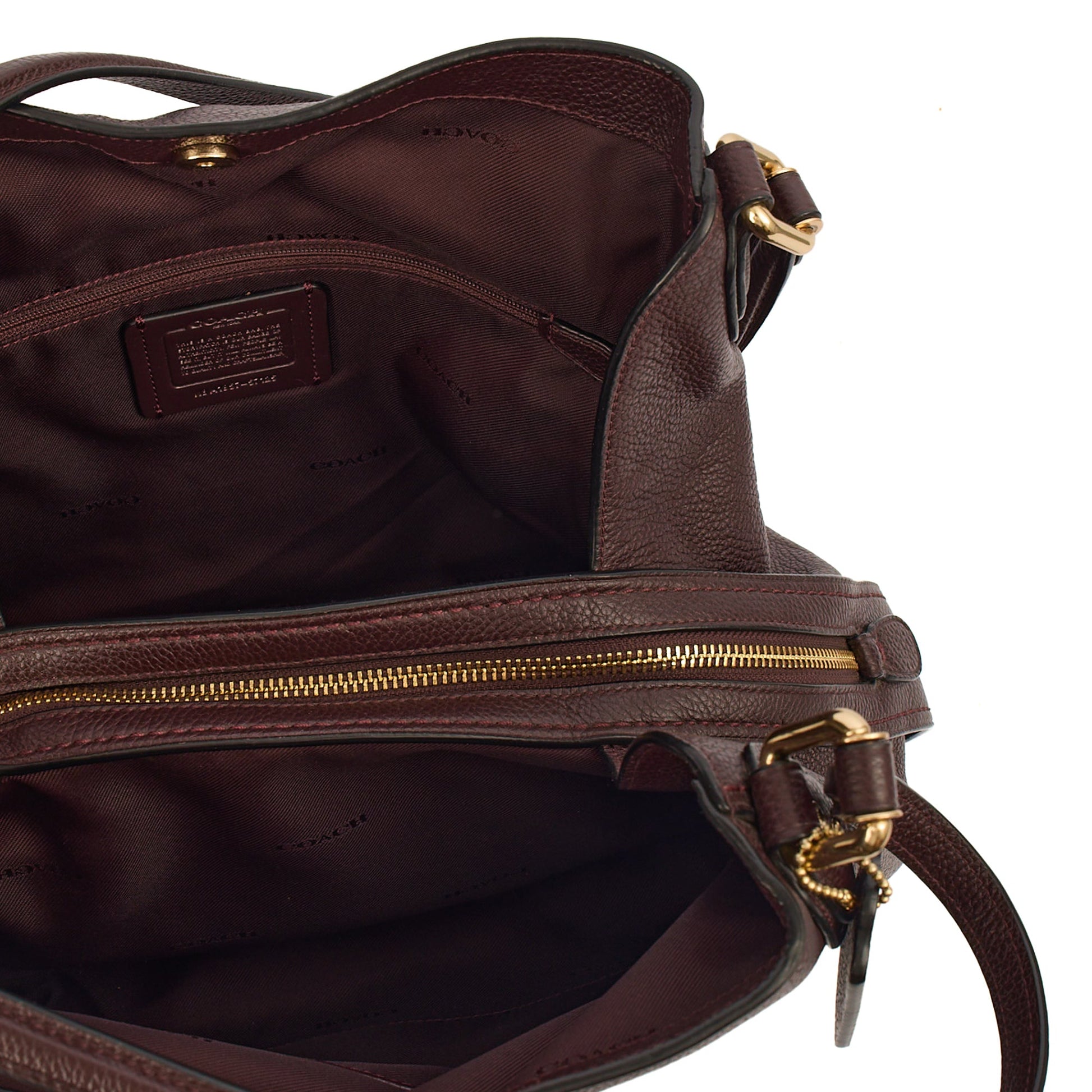 Coach Tote Edie Tote in Purple, Leather — Lifestyle View