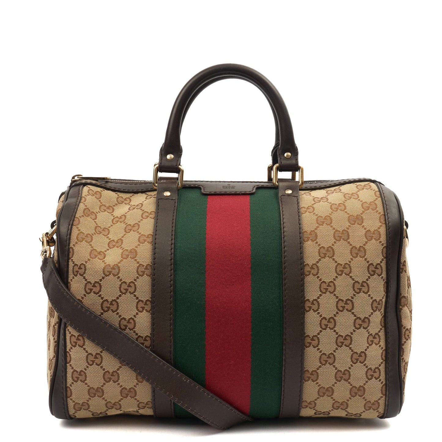 Gucci Tote Boston in Brown, GG Supreme Canvas — Alternate View 10