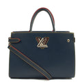 Louis Vuitton Tote Twist Tote in Blue, Epi Leather — Front View